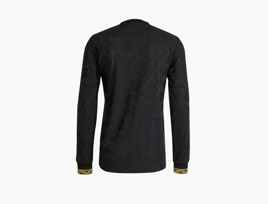 Одежда Adidas Originals Mexico Gold Long Sleeve Jersey «Black» chyernye