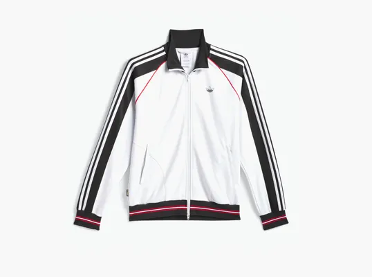 Одежда Adidas Originals Tyshawn Track Jacket «Crystal White / Black / Better Scarlet» belye