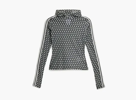 Одежда Adidas Originals x Avavav Mesh Allover Print Top «Black» chyernye