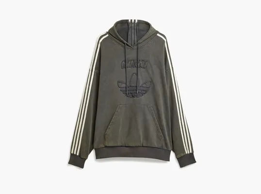 Одежда Adidas Originals x Avavav Shoulderless Hoodie «Carbon» серый