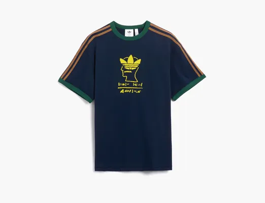 Одежда Adidas Originals x Brain Dead T-Shirt «Collegiate Navy» синий