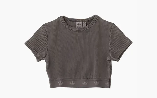 Одежда Adidas Rib SS Top T-Shirt «Grey» serye