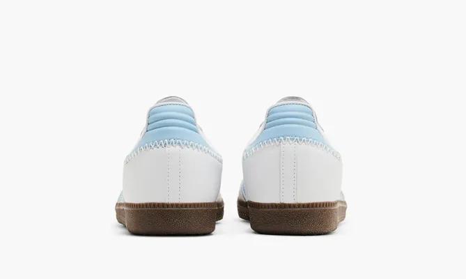 Кроссовки Adidas Samba OG «White Sky Blue» belye