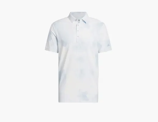 Одежда Adidas Ultimate 365 Printed Cool Feeling Tour Polo Shirt «Wonder Blue / White» белый
