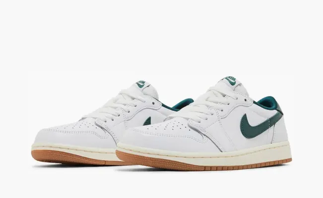 Кроссовки Air Jordan 1 Retro Low OG WMNS «Oxidized Green» belye