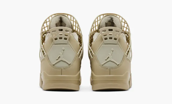 Кроссовки Air Jordan 4 Retro WMNS «Net - Rattan» kremovye