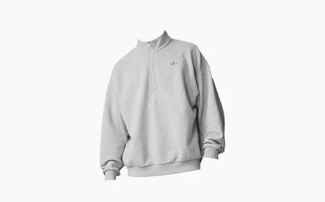 Одежда Alo Yoga Accolade Zip Pullover «Grey» serye