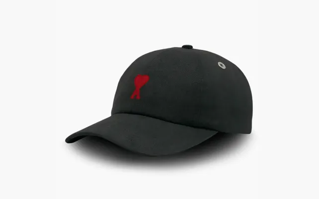 Аксессуары AMI Paris Ami De Coeur Embroidery Cap «Black» chyernye,bezhevye