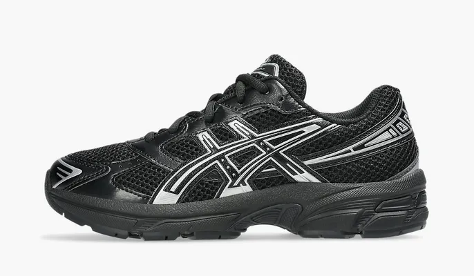 Кроссовки Asics Gel 1130 GS «Black Pure Silver» chyernye
