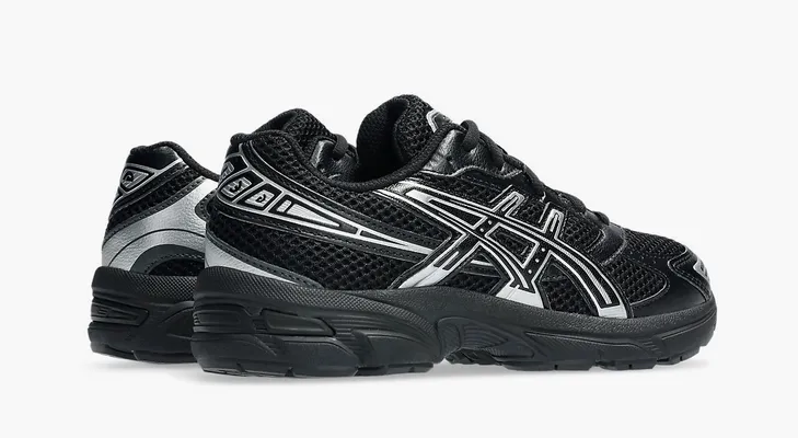 Кроссовки Asics Gel 1130 GS «Black Pure Silver» chyernye