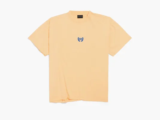 Одежда Balenciaga Laurel Classic Boxy T-Shirt «Yellow» zhyeltye