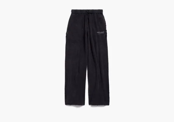 Одежда Balenciaga Political Campaign Inside-out Baggy Sweatpants «Black/White/Red» chyernye