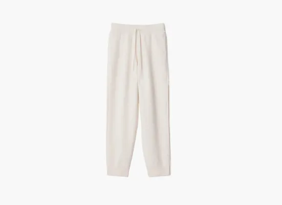 Одежда Burberry Cashmere Blend Jogging Pants «Chalk» belye