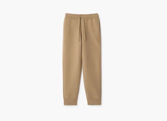Одежда Burberry Cashmere Blend Jogging Pants «Flax» korichnevye