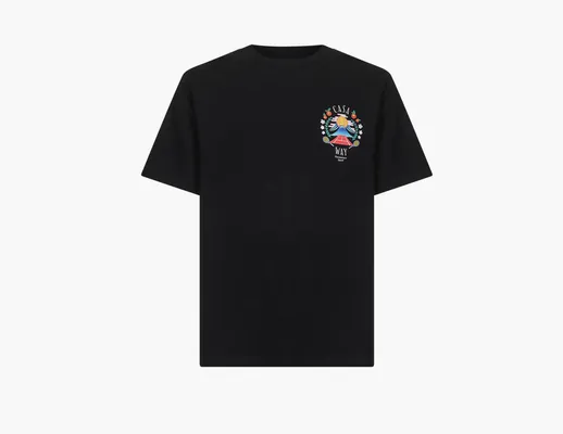 Одежда Casablanca Casaway Mountain Cotton T-Shirt  «Black» chyernye
