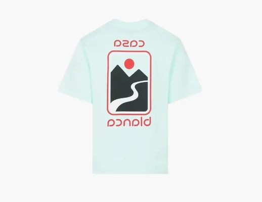Одежда Casablanca Valley Graphic Print T-Shirt «Sunset» golubye