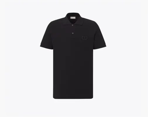 Одежда Dior CD Icon Polo Shirt «Black» chyernye