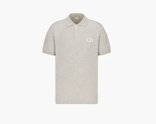 Одежда Dior CD Icon Polo Shirt «Gray» serye