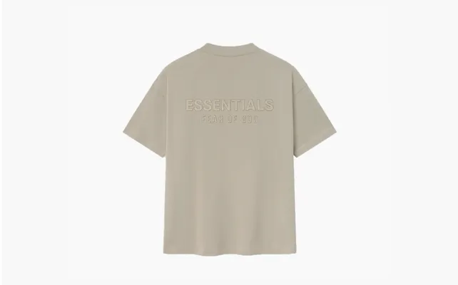 Одежда Fear of God ESSENTIALS Mens Classic Fit Tee «Heather Stone» korichnevye