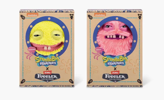 Аксессуары Fuggler Plush Bundle Set «SpongeBob SquarePants & Patrick Star» (23.7 CM) разноцветный