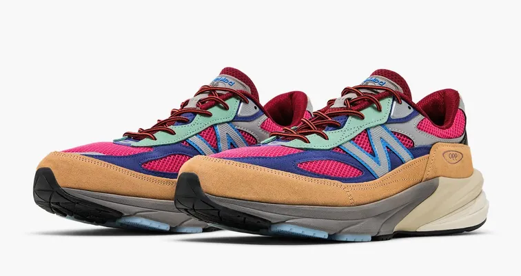 Кроссовки New Balance 990v6 Made in USA x Action Bronson «Amazõnia» raznotsvetnye