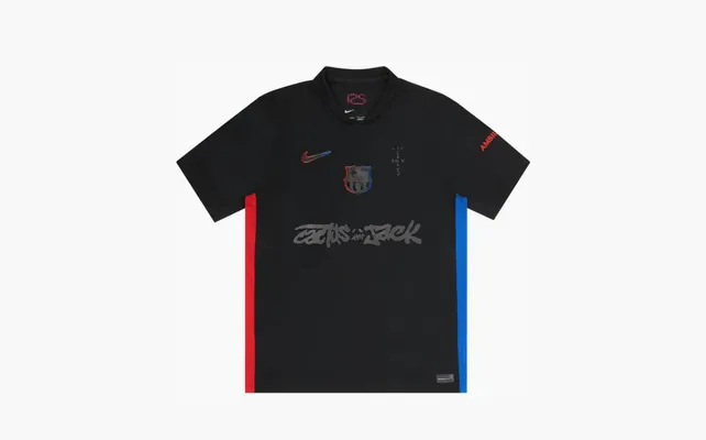 Одежда Nike FC Barcelona x Cactus Jack 2024/25 Match Away Jersey «Black» черный