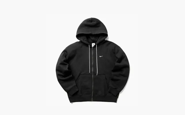 Одежда Nike Solo Swoosh Full-Zip Hoodie «Black» chyernye