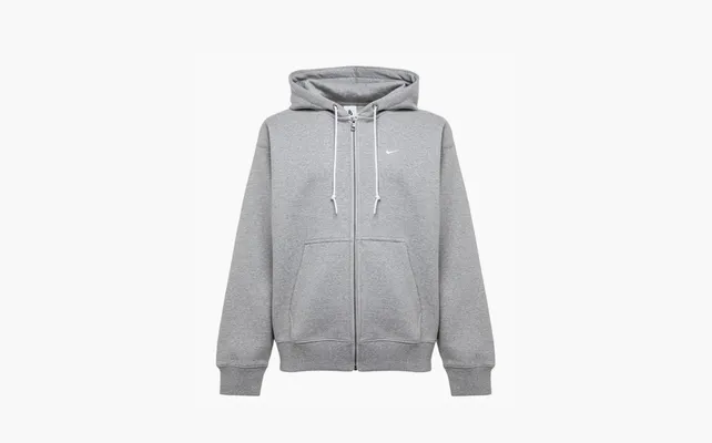 Одежда Nike Solo Swoosh Full-Zip Hoodie «Grey» serye