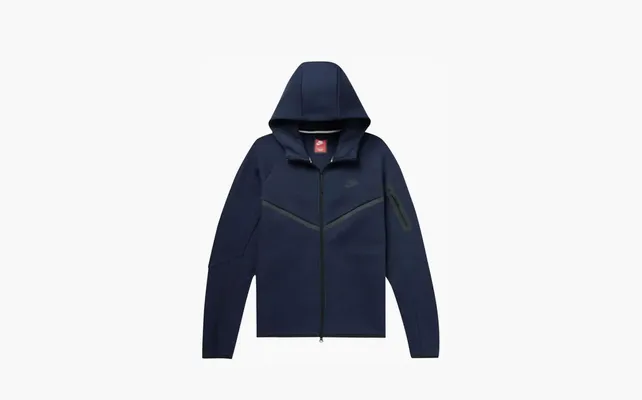 Одежда Nike Tech Full Zip Windrunner Hoodie «Obsidian/Black» sinie