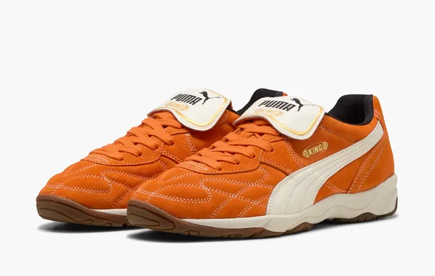 Кроссовки Puma King Indoor Royalty «Maple Syrup Frosted Ivory» oranzhevye