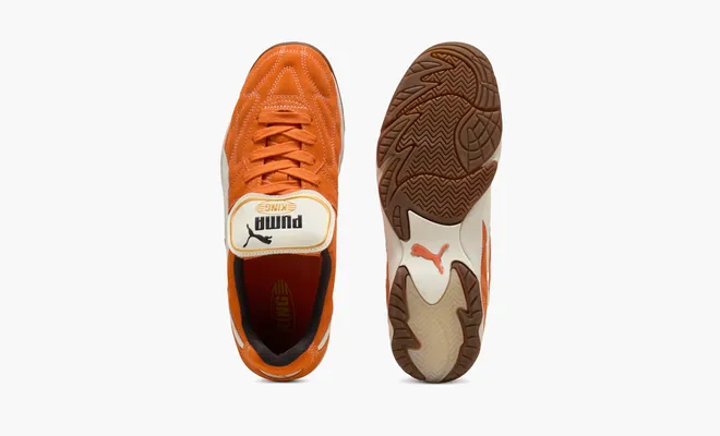Кроссовки Puma King Indoor Royalty «Maple Syrup Frosted Ivory» oranzhevye