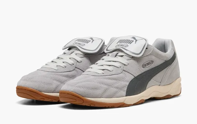 Кроссовки Puma King Indoor Suede «Grey Echo Alpine Snow» serye