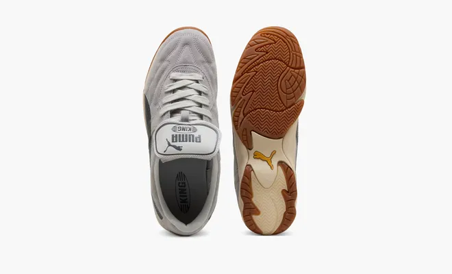 Кроссовки Puma King Indoor Suede «Grey Echo Alpine Snow» serye