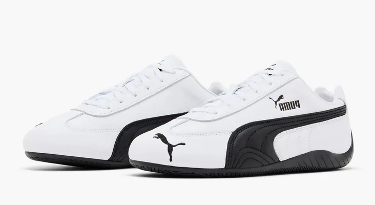 Кроссовки Puma Speedcat Leather «White Black» belye