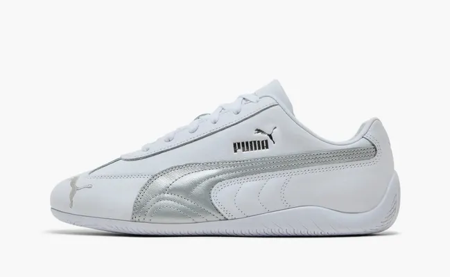 Кроссовки Puma Speedcat Leather «White Silver» belye