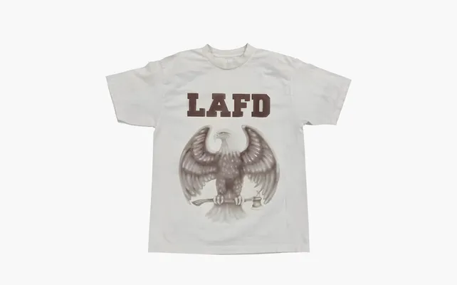 Одежда Streetwear × Travis Scott Travis Scott LAFD T Shirt «White» belye