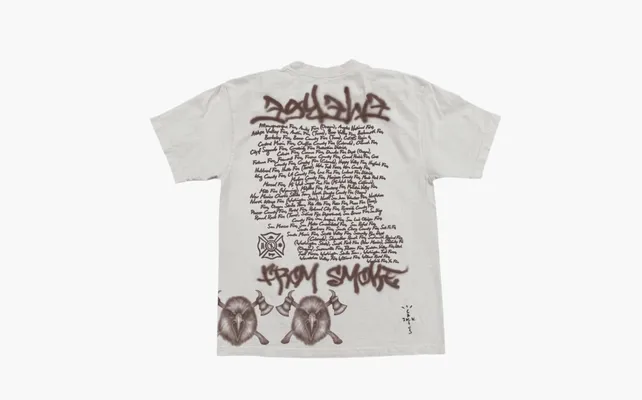 Одежда Streetwear × Travis Scott Travis Scott LAFD T Shirt «White» belye