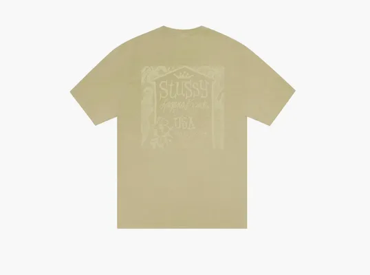 Одежда Stussy Beach House Tee Pigment Dyed «Elm» bezhevye