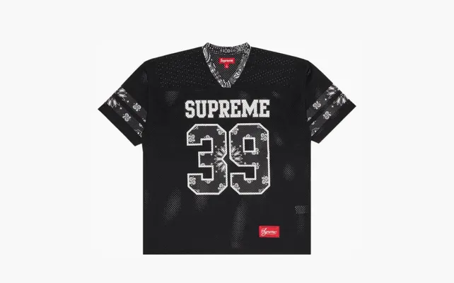 Одежда Supreme Bandana Football Jersey «Black» chyernye
