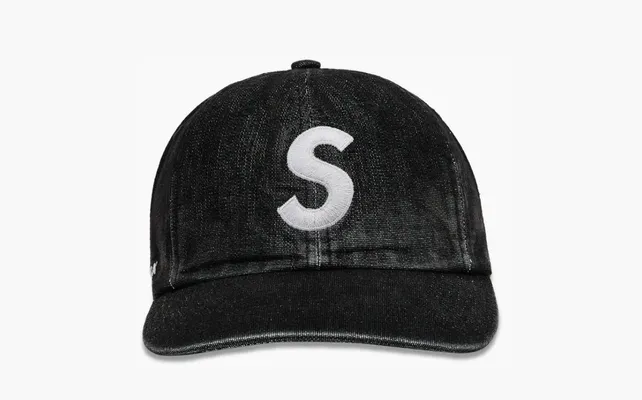 Аксессуары Supreme x Cordura Denim S Logo 6-Panel «Black» черный