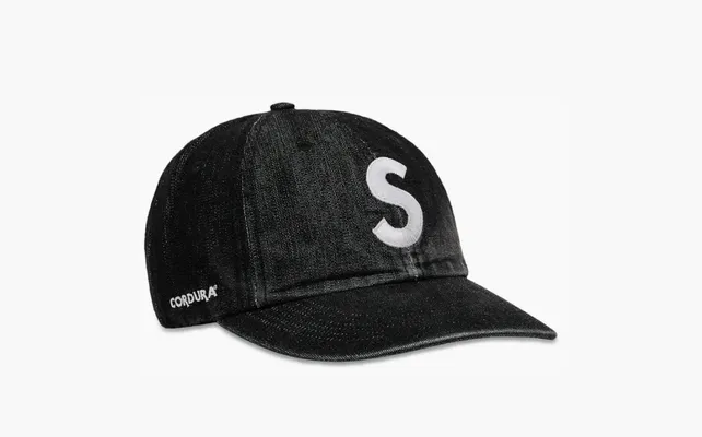 Аксессуары Supreme x Cordura Denim S Logo 6-Panel «Black» черный