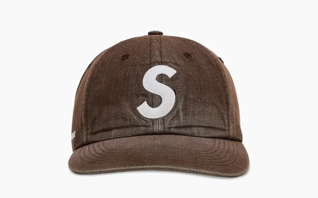 Аксессуары Supreme x Cordura Denim S Logo 6-Panel «Brown» коричневый