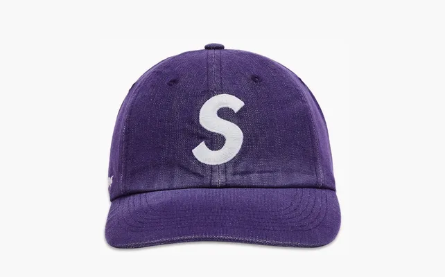 Аксессуары Supreme x Cordura Denim S Logo 6-Panel «Purple» фиолетовый