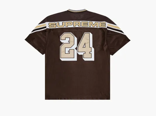 Одежда Supreme Jacquard Rib Football Jersey «Brown» korichnevye