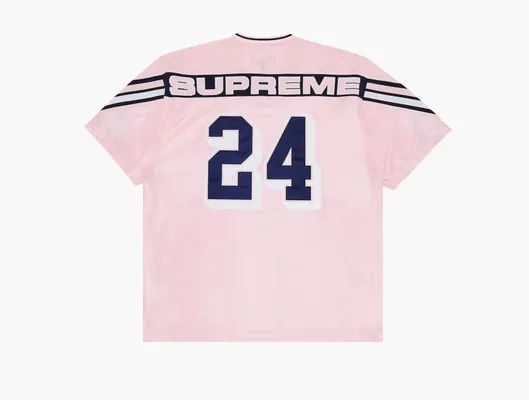 Одежда Supreme Jacquard Rib Football Jersey «Pink» rozovye