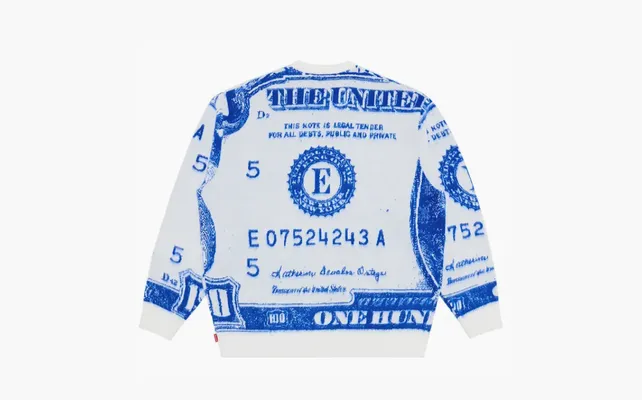 Одежда Supreme Money Sweater «White» belye