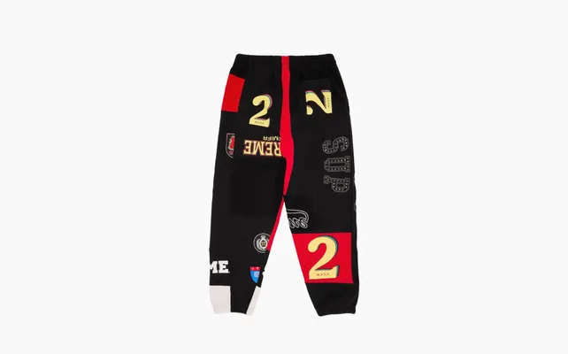 Одежда Supreme Patchwork Sweatpant «Black» chyernye