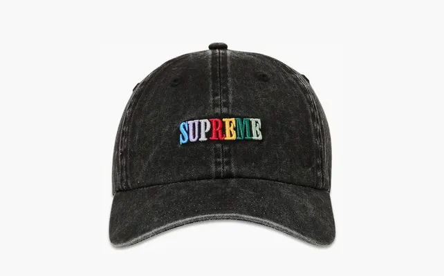 Аксессуары Supreme Pigment Dye 6-Panel «Black» chyernye