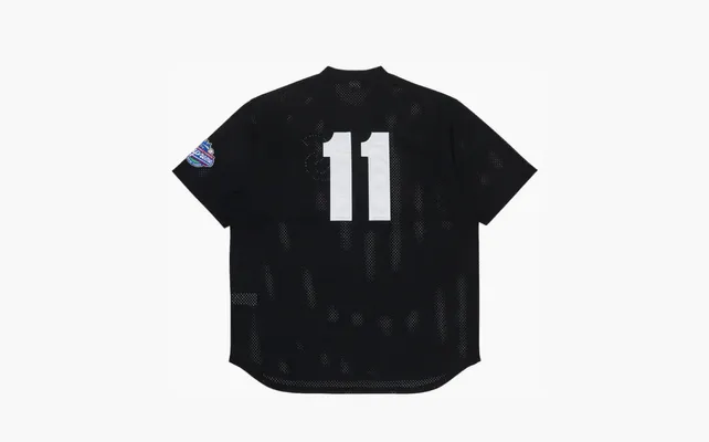 Одежда Supreme S Logo Baseball Henley «Black» chyernye