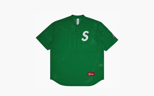 Одежда Supreme S Logo Baseball Henley «Green» zelyenye
